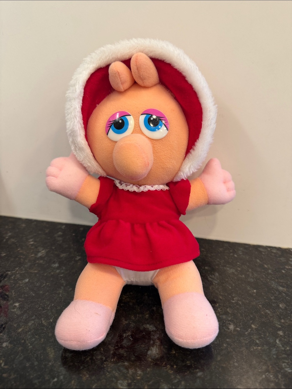 Vintage Plush - BABY MISS PIGGY - Henson -1987 - Muppets. McDonald’s. Size 12”